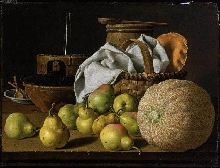 Luis Egidio Melendez Still Life with Melon and Pears China oil painting art